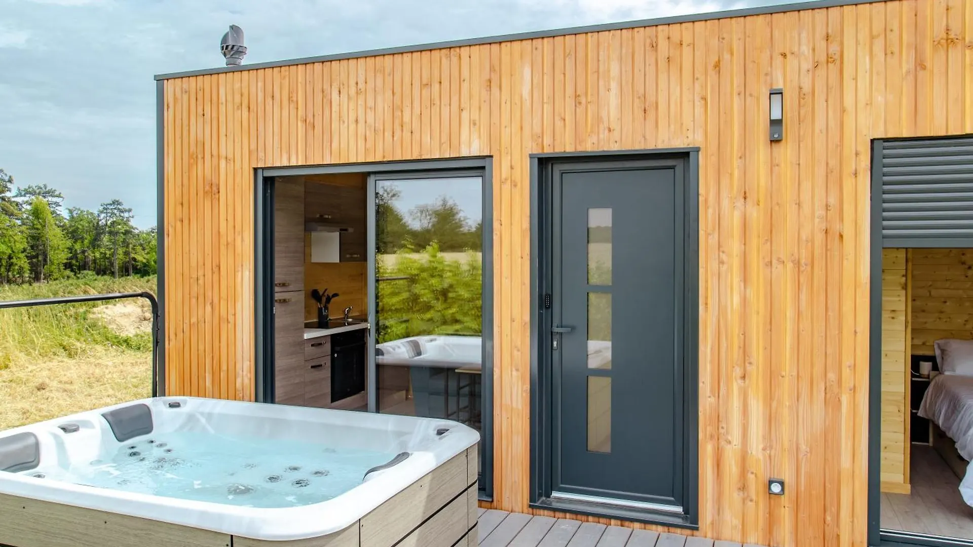 Le Laponya - Chalets Climatises Avec Spa & Borne De Recharge Bressols Франция