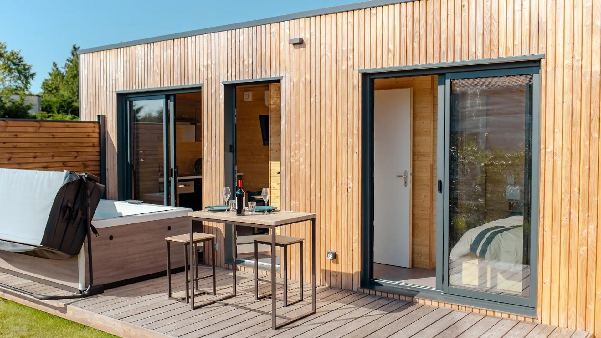 Le Laponya - Chalets Climatises Avec Spa & Borne De Recharge Bressols